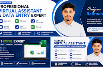 do accurate data entry, web research and excel tasks