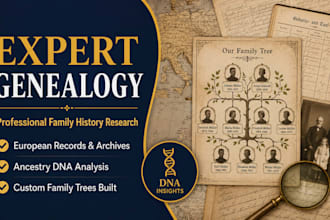 conduct genealogy research family history tree ancestry dna europe expert record