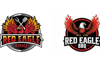 design superb unique eagle logo with satisfaction guaranteed
