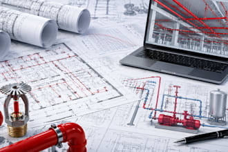 perform nfpa 13 fire sprinkler hydraulic calculation and water supply analysis