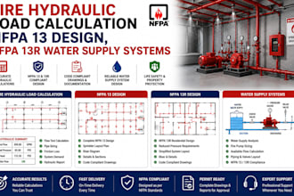 do fire hydraulic load calculation nfpa 13 design, nfpa 13r water supply systems