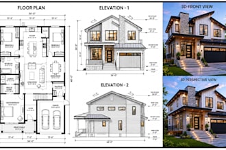 do permit drawings, mep plans, building permit sets and floor plan design for ca