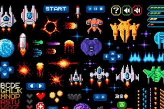 do pixel art icon game art pixel ui tileset  sprite sheet animation