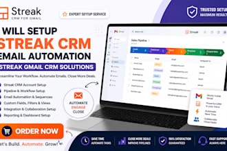 setup streak CRM  streak email automation streak gmail CRM