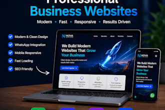 build a modern business website with whatsapp integration