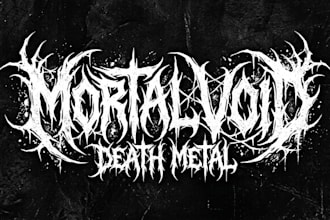 design death metal, deathcore, metalcore logo