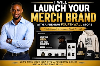 build luxury fourthwall website, setup fourth wall pod merch brand store
