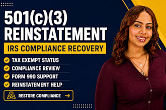 restore revoked 501c3 tax exempt status and nonprofit compliance