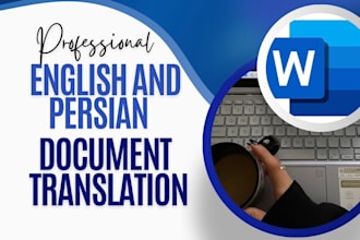 translate english and persian documents fast and accurately