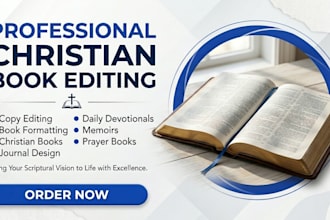 edit your christian book devotional or faithbased manuscript