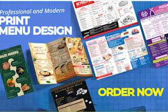 design modern digital menu, food, menu board, price list or drink menu design