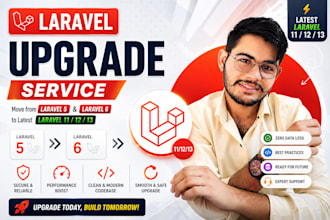 upgrade laravel 5 6 7 8 to laravel 11 12 13 latest version