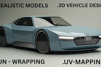 3d car modeling vehicle automotive wrap design car rendering rc car low poly car