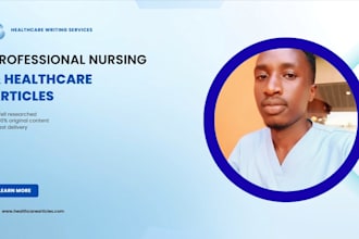 write professional nursing and healthcare articles