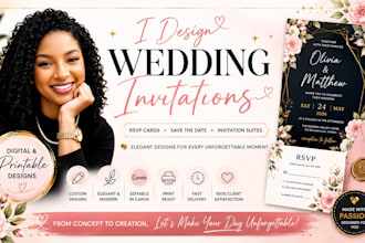 wedding invitation card design, rsvp, save the date digital invitation, greeting