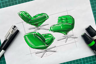 draw freehand product sketches for your presentations