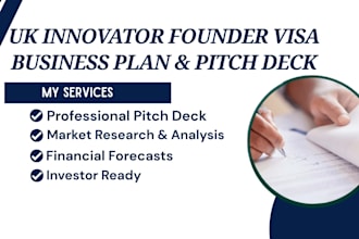 write UK innovator founder visa business plan and pitch deck