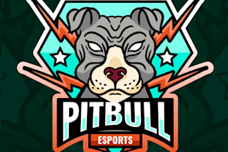 make custom mascot logo for esports team and streamer
