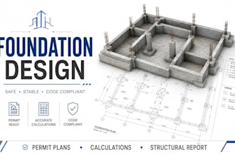 do foundation design and structural calculations for permit