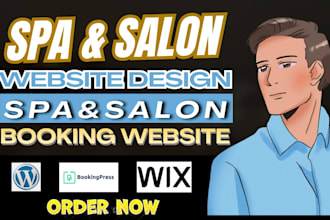 wix spa website medspa salon website skincare salon booking website medspa leads