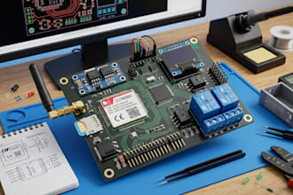 design GSM automation pcb with sim800 sim900 module