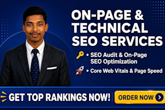 provide on page and technical SEO services for your website