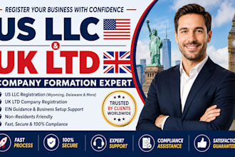 register your US llc or UK ltd company professionally