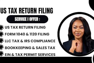 file US llc tax return, sales tax permit, bookkeeping, form 1040 1120 5472 1065