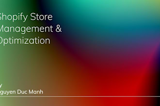 manage your shopify store and optimize ecommerce operations