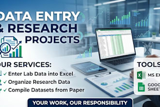 professional data entry and research data management