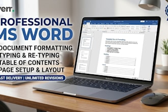do professional ms word formatting and document design