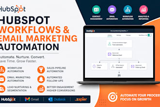 create hubspot workflows and email marketing automation