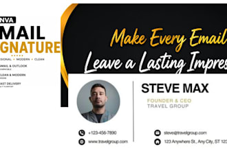 create  email signature in canva for gmail