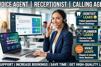make ai voice agent ai receptionist ai calling agent dentist plumber hvac
