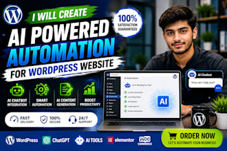 create ai powered automation for wordpress website