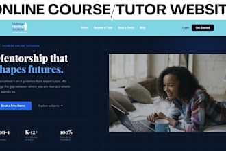 course website wix tutor website tutor booking website wix coaching website