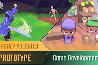 develop a high quality game prototype in godot or unity