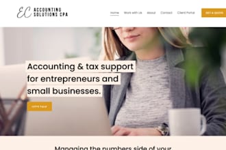 design squaresace accounting firm website tax consultant accountant website