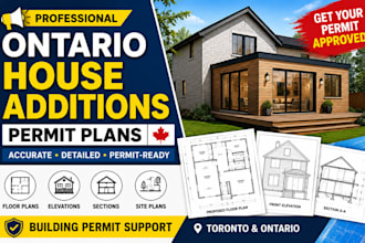 prepare ontario building permit plan for house addition