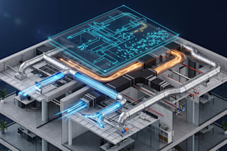 hvac design, engineering, load calculation, duct design and plans