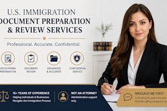 prepare and review your US immigration applications and uscis forms