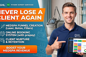 build a gohighlevel medspa funnel and online booking system