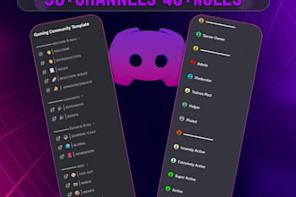 create a complete discord server with custom bots