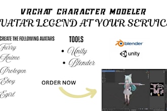 create custom avatars for vrchat, vtubers