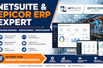 configure netsuite and epicor for manufacturing companies