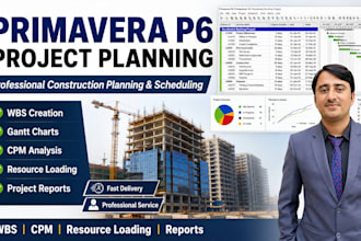 create primavera p6 CPM construction schedule