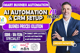 fix make com automation, API integrations, make com, gohighlevel CRM expert