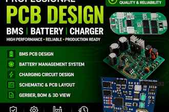 design bms pcb, ev battery pack and charging system pcb