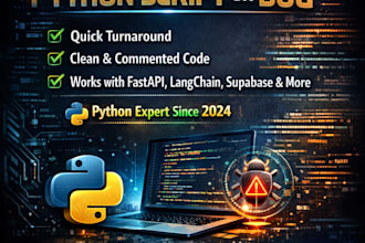 fix your python script or bug