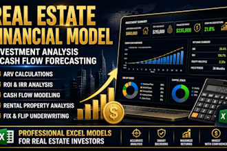 real estate financial model investment analysis cash flow arv